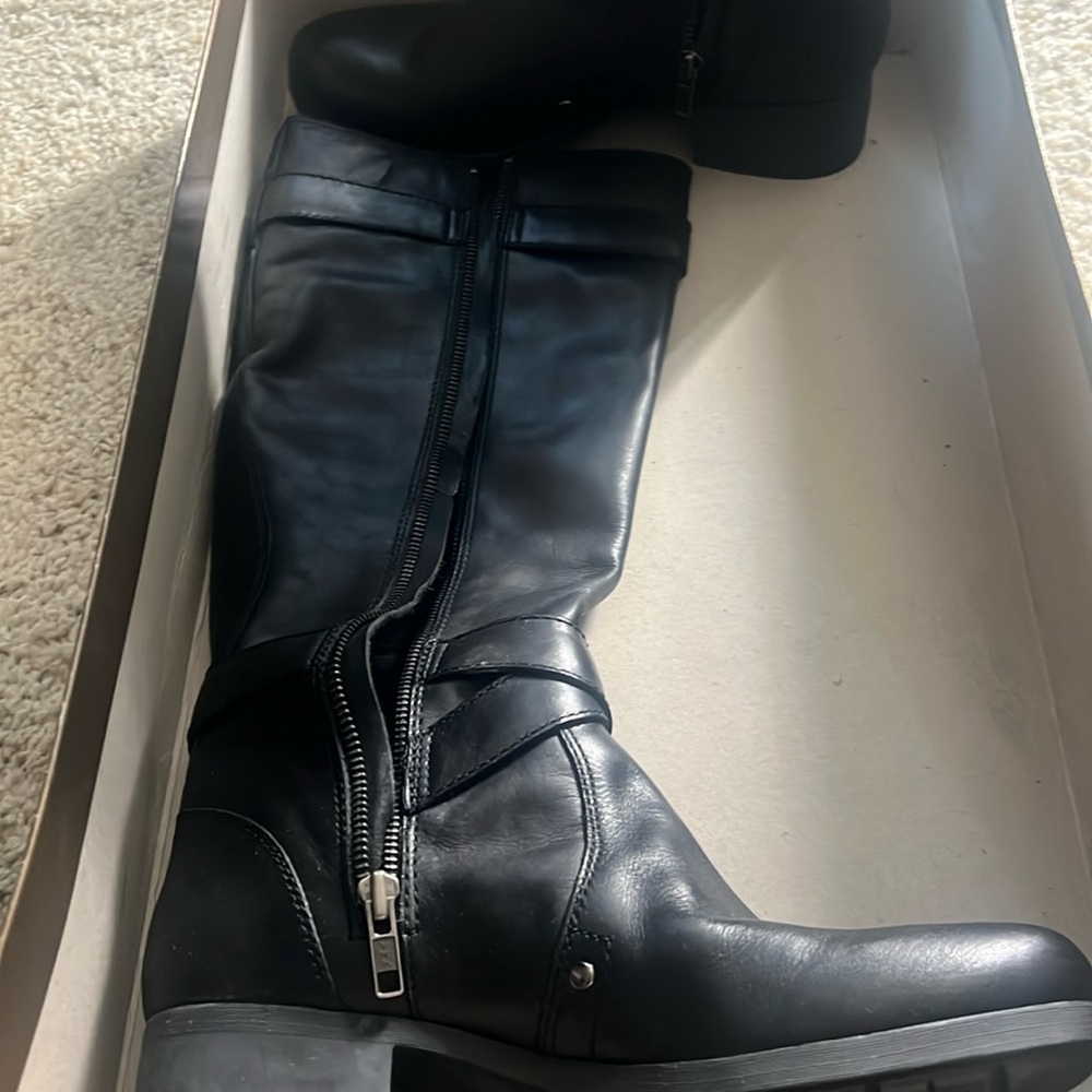 Leather boots